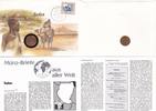 Sudan 5 Millim Stempel 1987 Münzbrief عملة السودان خمسة جنيهات -