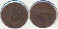 Mainz, Bistum 1 Pfennig Emmerich Joseph von Breidbach-Bürresheim -