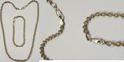 925er Silber Kette Armband Set Silberkette Silberarmband gedreht -