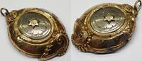 Antiker Anhänger Biedermeier Schaumgold L: 4,8 cm -