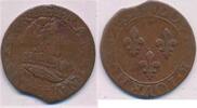 Frankreich Double Tournois Münze Louis XIII Ludwig XIII. (1610–1643) -