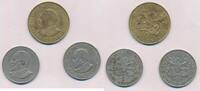 Kenya Kenia 10 Cents 2x 1 Shilling 3x Stück Münzen -