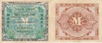 Deutschland 50 Pfennig Geldschein Banknote unter Allierter Besatzung -