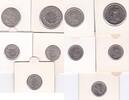 Schweiz 1/2, 1 , 2 Franken Münzen Lot 5 Stück in Münzrämchen -
