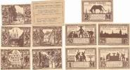 Paderborn Notgeldscheine der Stadtsparkasse,2 x 25 Pf., 50 Pf. 1 u.2 Mark, im orig.Tütchen -