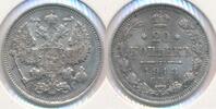 Russland 20 Kopeken Münze Nikolaus II. (1894-1917) -