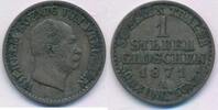 Altdeutschland 1 Silbergroschen Münze Preußen Wilhelm I. 1861-1888 -