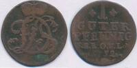 Altdeutschland 1 guter Pfennig Ernst August Constantin unter Vormundschaft v Friedrich III. v Gotha 1750-175 -