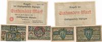 Kitzingen 3 Notgeldscheine der Stadt 100 Mark 1922, 25 u. 50 Pf. 1921 -