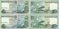 Portugal 2 x 20 Escudos Banknote -