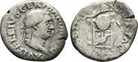 Römische Kaiserzeit Denar Vitellius Denarius Tripod Dolphin Raven -