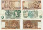 3 verschiedene Banknoten ( Cypern,England, Frankreich ) -
