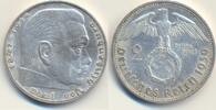 III.Reich 2 Reichsmark Paul von Hindenburg, Prägung: E -