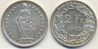 Schweiz 2 Franken Stehende Helvetia -