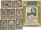 Recklinghausen 50 Pfennig 8 versch.Notgeldscheine der Stadt -