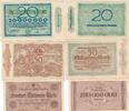 Deutschland Deutsches Reich 20 50 100 Millione MArk Notgeldschein Notgeld 3 Stück Lot Duisburg -