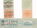 Deutschland Deutsches Reich 10 25 50 Pfennig Notgeldschein Notgeld Stadt Westerburg Hessen 3 Stück -