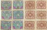 Deutschland 5 Mark 6 x Alliierter Besatzung US-DRUCK mit Geheimzeichen ( F ) KN 9stellig -