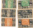 Deutschland Deutsches Reich 10 25 50 Pfennig Notgeldschein Notgeld Stadt Diez Hessen 3 Stück -