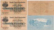 Deutschland Deutsches Reich 2x 50 Pfennig Notgeldschein Notgeld Stadt Bad-Nauheim Hessen 2 Stück -