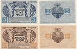 Deutschland Deutsches Reich 5 und 20 Mark Notgeldschein Notgeld Stadt Kusel Rheinland-Pfalz 2 Scheine -
