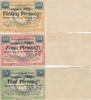 Deutschland Deutsches Reich 5 10 50 Pfennig Notgeldschein Notgeld Wetzlar Buderus Haushalt 15.8.1918 3 Scheine -