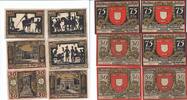Deutschland Deutsches Reich 5x 50 und 3x 75 Pfennig Notgeldschein Notgeld Stadt Wesel Nordrhein-Westfalen -