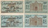 Deutschland Deutsches Reich 2x 25 Pfennig Notgeldschein Notgeld Stadt Wesel Nordrhein-Westfalen 2 Scheine -