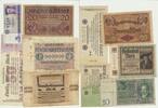 Deutschland Lot von 10 versch.Banknoten,u.a. Notgeld,Inflation,DDR, z.T.Druck einseitig -