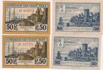 Deutschland Deutsches Reich 2x 50 Pfennig Notgeldschein Notgeld Stadt Rees Nordrhein Westfalen 2 Scheine -
