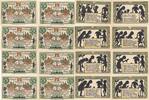 Deutschland Deutsches Reich 8x Pfennig Notgeldschein Notgeld Stadt Rehberg Hannover Niedersachsen -