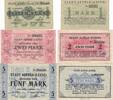 Deutschland Deutsches Land 1 2 5 Mark Notgeldschein Notgeld Stadt Alfed (Leine) Hannover Niedersachsen 3 Scheine -