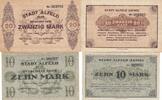 Deutschland Deutsches Land 10und 20 Mark Notgeldschein Notgeld Stadt Alfed Hannover Niedersachsen 2 Scheine -