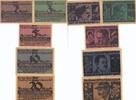 Deutschland Deutsches Reich 2, 3, 5, 10, 20 Mark, Kartonpapier Notgeldschein Notgeld Hannover Niedersachsen 5 Scheine -