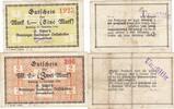 Deutschland Deutsches Reich 1 und 2 Mark Notgeldschein Notgeld F.Thörl`s Vereinigte Harburger Oelfabriken AG Harburg -