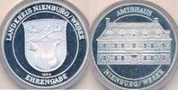 Deutschland Niedersachsen Medaille Silbermedaille 1000er Silber Landkreis Nienburg/Weser Ehrengabe Amthaus -