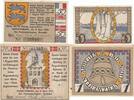 Deutschland Deutsches Reich 50 Pfennig 1 Mark Notgeldschein Notgeld Augustenburg Schleswig-Holstein 2 Scheine -