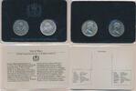St. Helena 25. Jubiläum Königin Elizabeth II 2x 1 Crown 25 Pence 1x Silbermünze u 1 Kupfer-Nickel , 2 teilig mit Zertifikat 925er Silber -