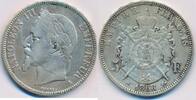 Frankreich 5 Francs Münze Silber A Paris Napoleon III. (1852-1870) -
