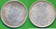 Britisch-Indien 1/4 Rupee Münze George VI., 1936-1952 -