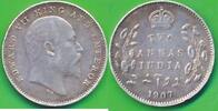 Großbritannien Britisch-Indien 2 Annas Münze Edward VII. (1901-1910) -