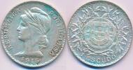 Portugal 1 Escudo Silbermünze Lisbon 835er Silber -