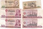 Deutschland DDR 10 und 50 Mark, 3 Scheine Geldschein Banknote Lot -