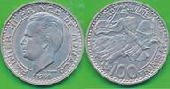 Monaco 100 Francs Münze, Rainier III. (1949-2005) -