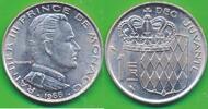 Monaco 1 Franc Münze, Rainier III. (1949-2005) -