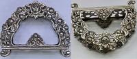 Besteck aus 800 er Silber Hildesheimer Rose Serviertenhalter 800er Silber, aufwändige Verzierung Servierten Halter -