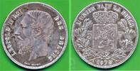 Belgien 5 Francs Münze Leopold II. 1865-1909 -