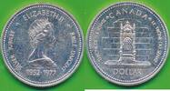 Canada $ 1 Dollar 25. Jahrestag der Thronbesteigung von Königin Elizabeth II. Kanada Silbermünze -