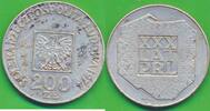Polen 200 Zloty Silbermünze 30 Jahre Volksrepublik -
