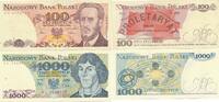 Polen 100 1000 Zloty Geldschein Banknote 2 Stück -
